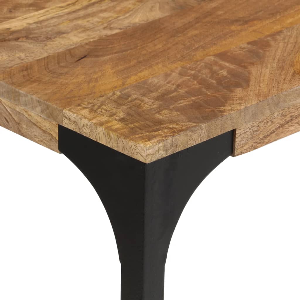 Konzolni stol smeđi 110x35x76cm od masivno drvo manga i željezo
