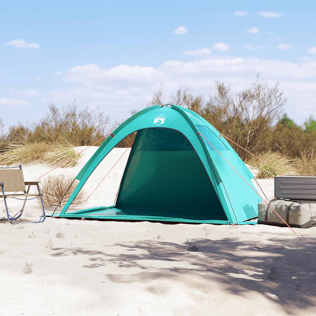 Šator za plažu morskozeleni vodootporni