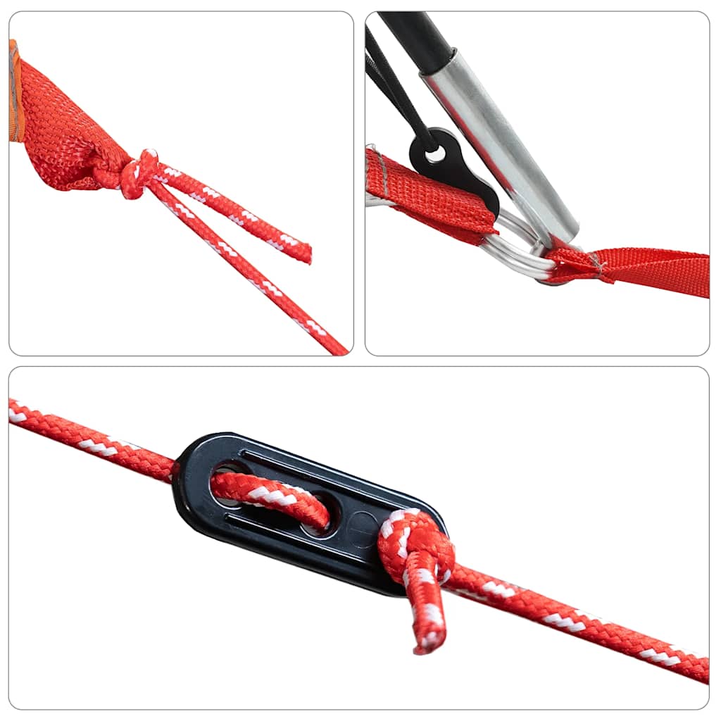 Šator za kampiranje s trijemom za 4osobe narančasti vodootporni