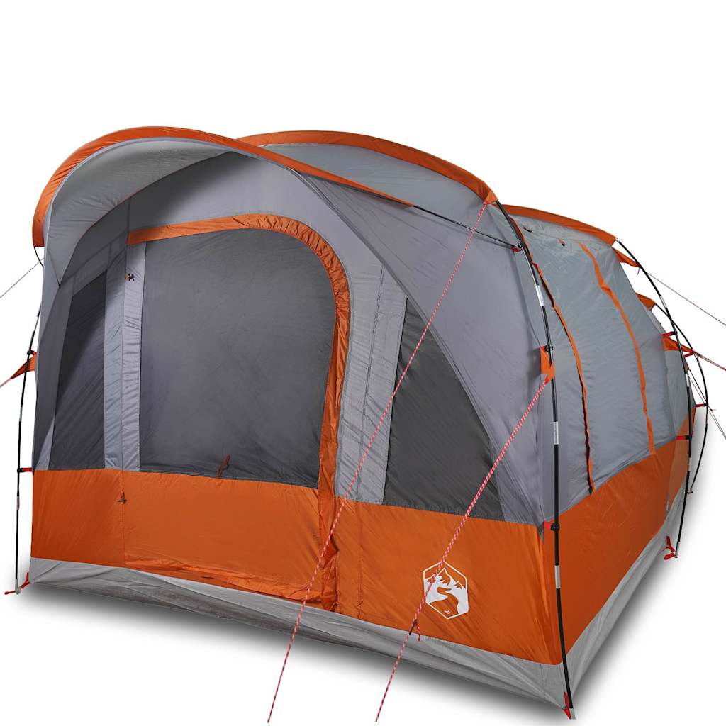Tunelski šator za kampiranje za 3 osobe sivo-narančasti