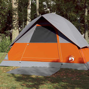 Kupolasti šator za kampiranje za 3 osobe sivi i narančasti vodootporni
