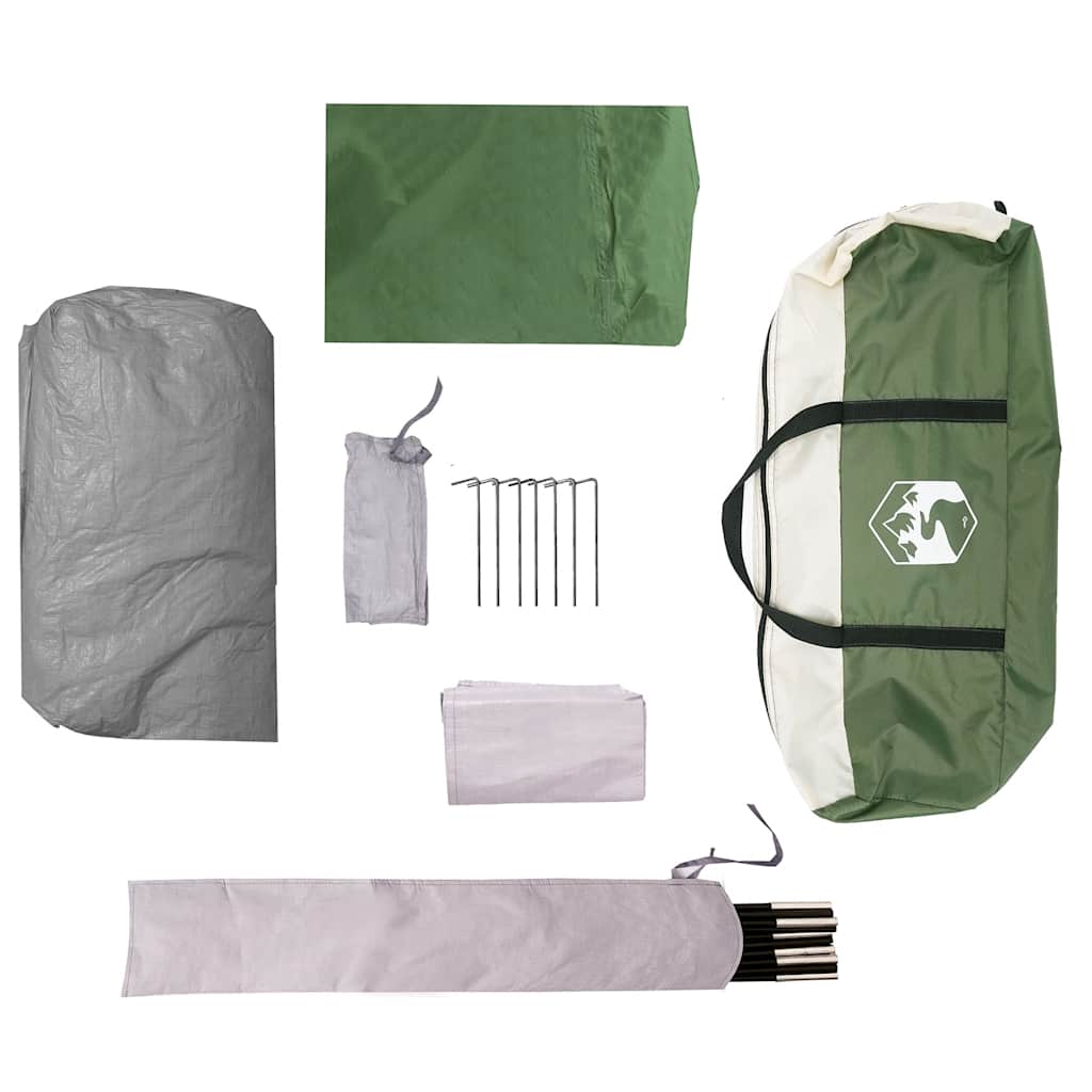 Kupolasti šator za kampiranje za 4 osobe zeleni vodootporni
