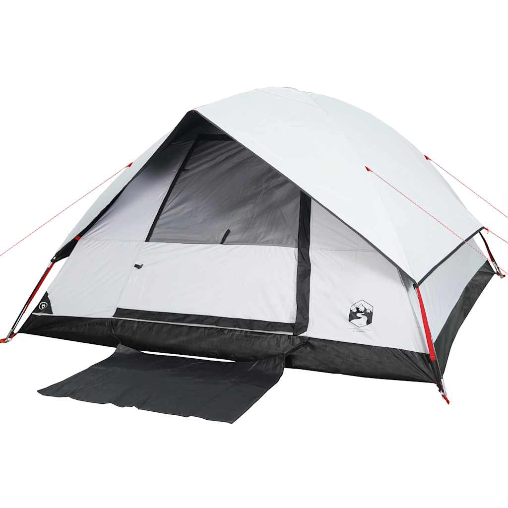 Obiteljski šator kupolasti za 6 osoba bijeli vodootporni
