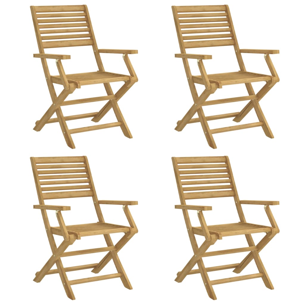 Sklopive vrtne stolice 4 kom 54,5x61,5x86,5 cm od drva bagrema