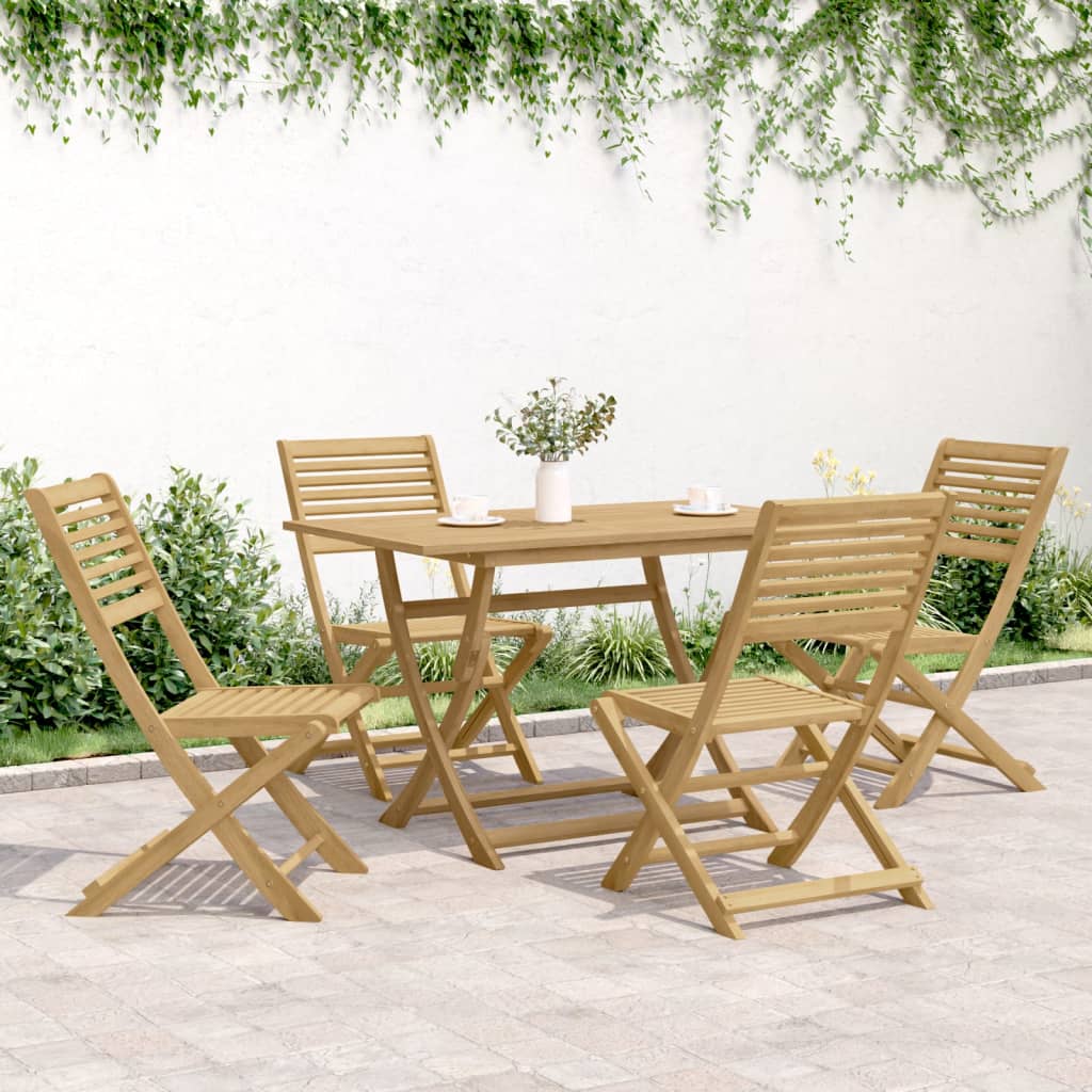 Sklopive vrtne stolice 4 kom 48,5x61,5x87 cm od drva bagrema