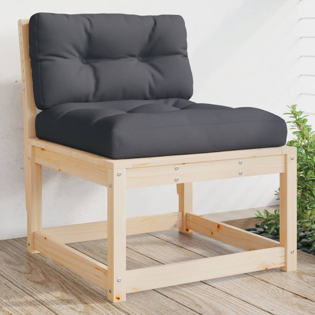 Vrtne sofe s jastucima 2 kom od masivne borovine
