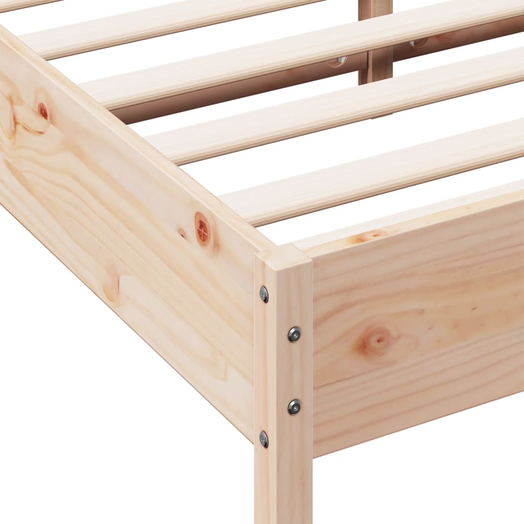 Okvir kreveta bez madraca 140 x 190 cm od masivne borovine