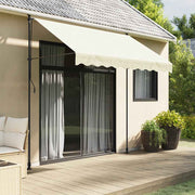 Tenda na uvlačenje krem 300 x 150 cm od tkanine i čelika