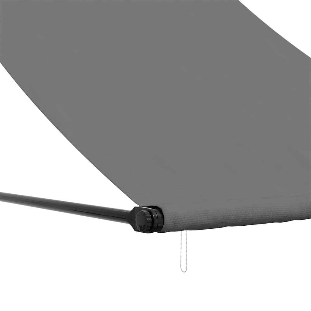 Tenda na uvlačenje antracit 100 x 150 cm od tkanine i čelika