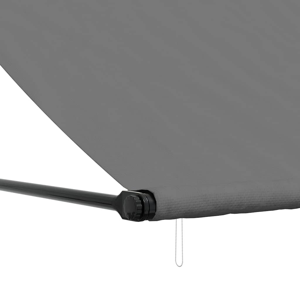 Tenda na uvlačenje antracit 200 x 150 cm od tkanine i čelika