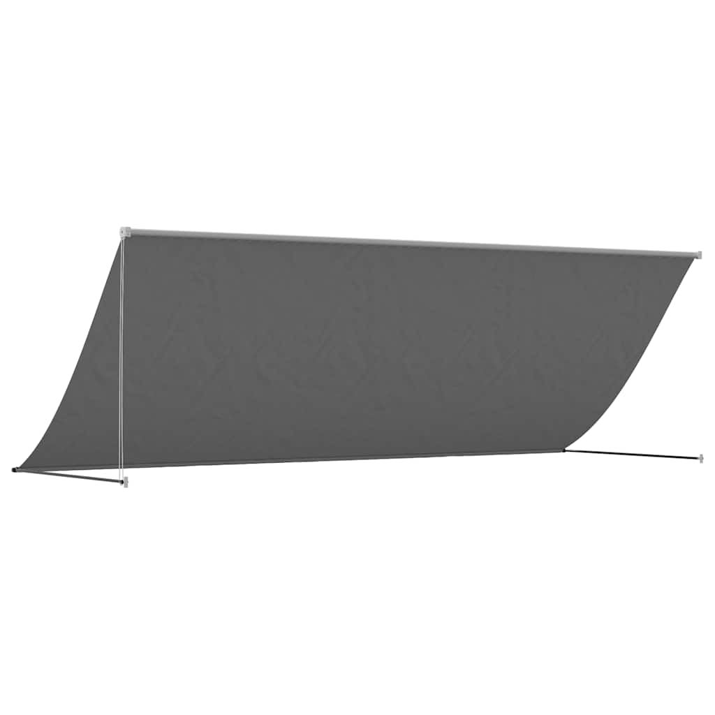 Tenda na uvlačenje antracit 400 x 150 cm od tkanine i čelika
