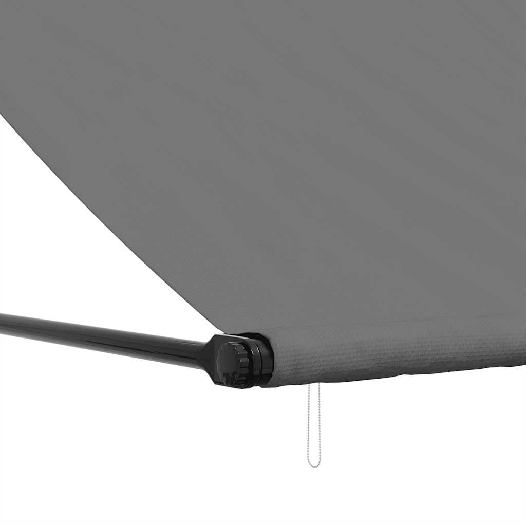 Tenda na uvlačenje antracit 400 x 150 cm od tkanine i čelika