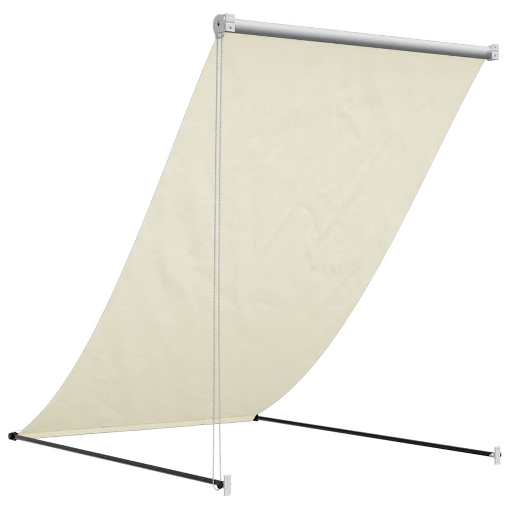 Tenda na uvlačenje krem 150 x 150 cm od tkanine i čelika