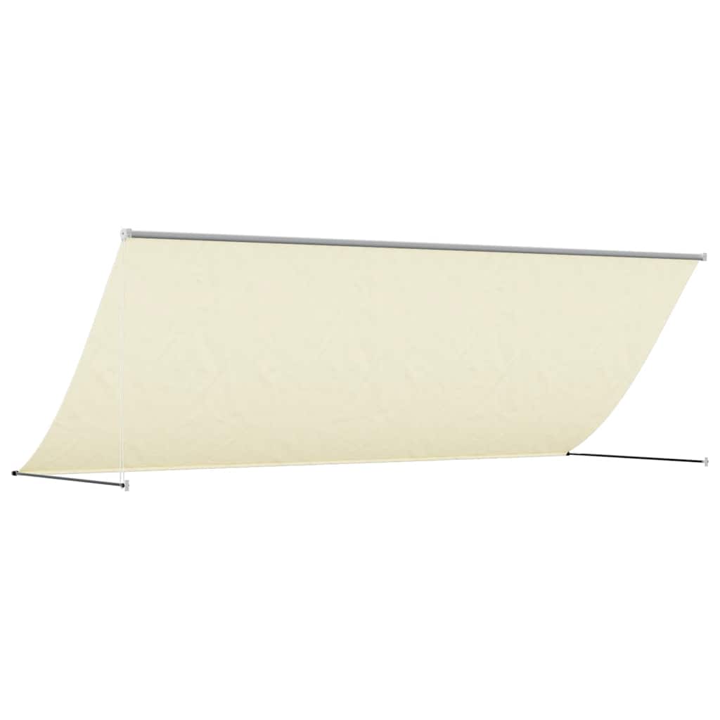 Tenda na uvlačenje krem 400 x 150 cm od tkanine i čelika