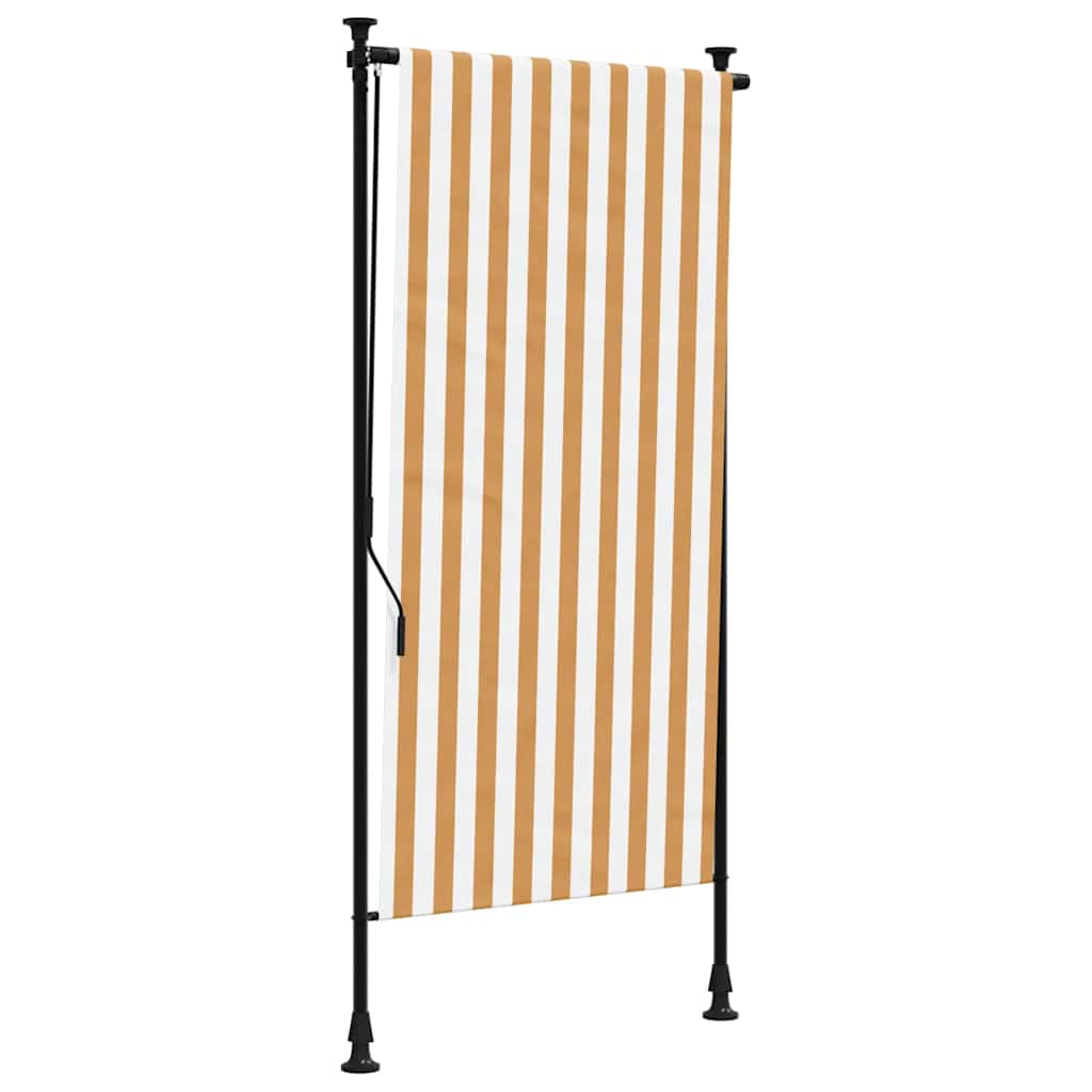 Vanjska roleta narančasto-bijela 100x270 cm od tkanine i čelika