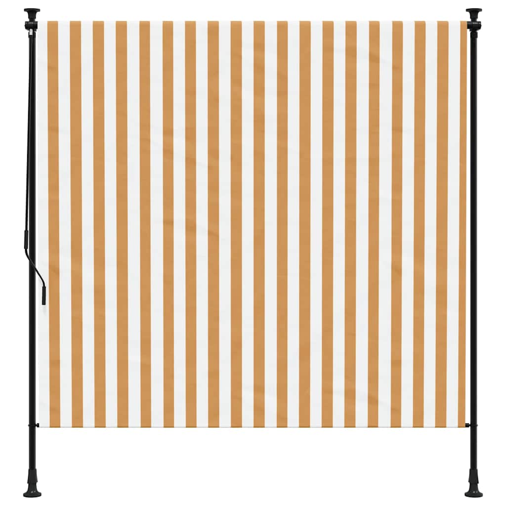 Vanjska roleta narančasto-bijela 150x270 cm od tkanine i čelika