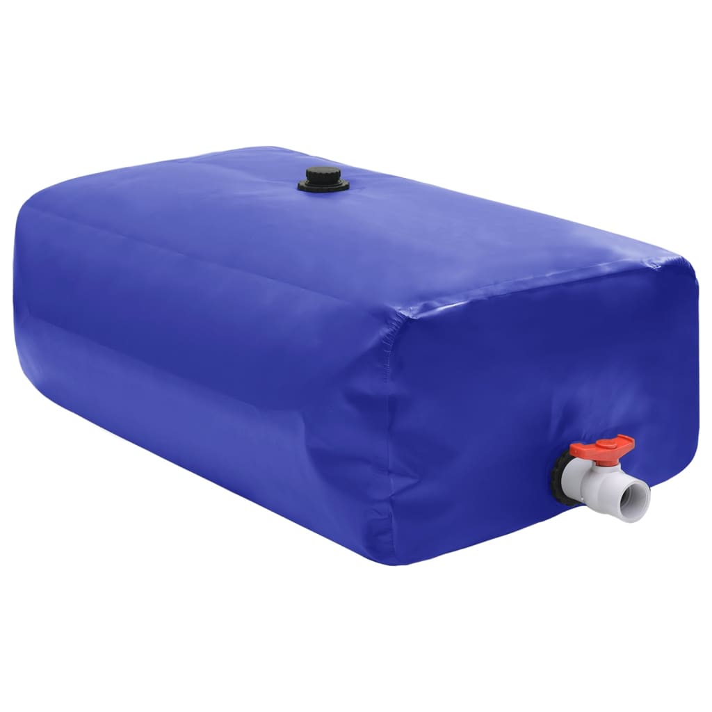 Spremnik za vodu sa slavinom sklopivi 1000 L PVC Plava