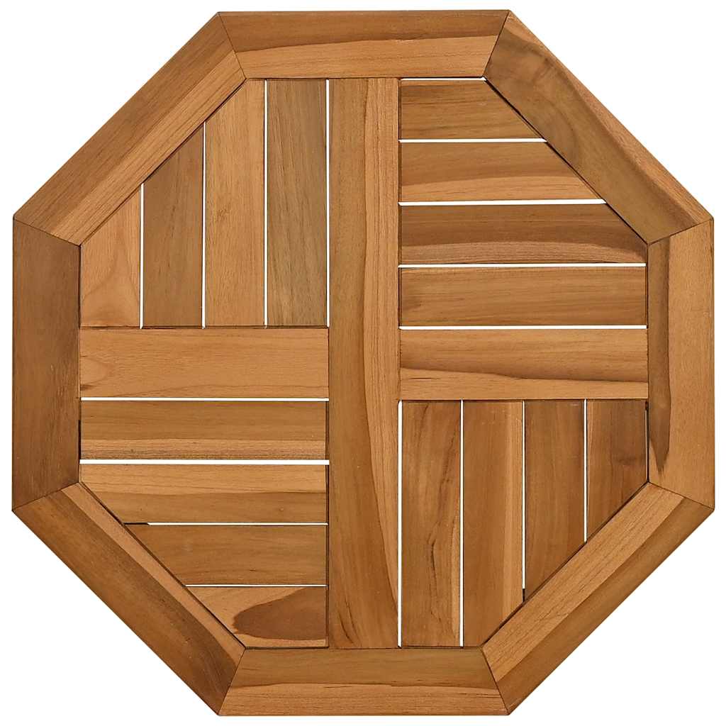 Stolna ploča 50 x 50 x 2,5 cm osmerokutna od masivne tikovine