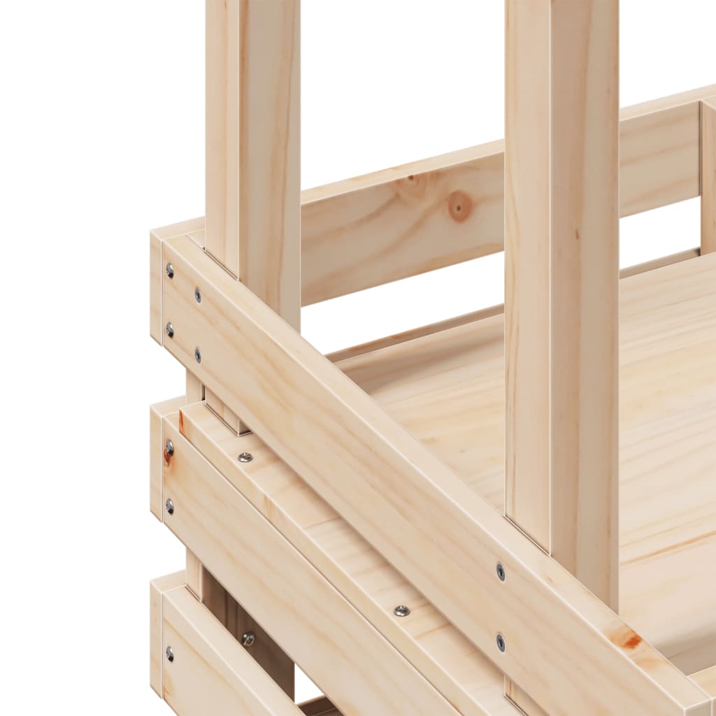 Vanjski barski stol s krovom 112,5 x 57 x 195,5 cm masivno drvo