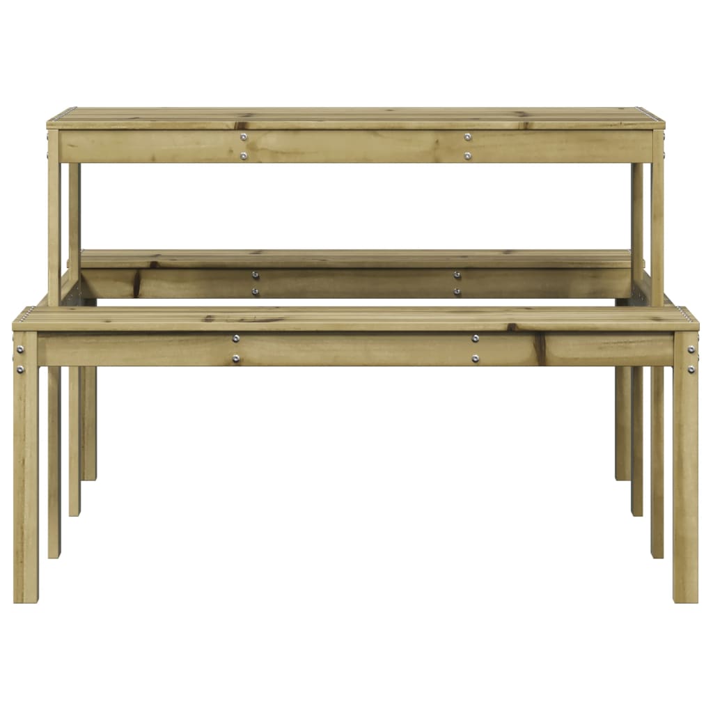 Stol za piknik 110 x 134 x 75 cm od impregnirane borovine