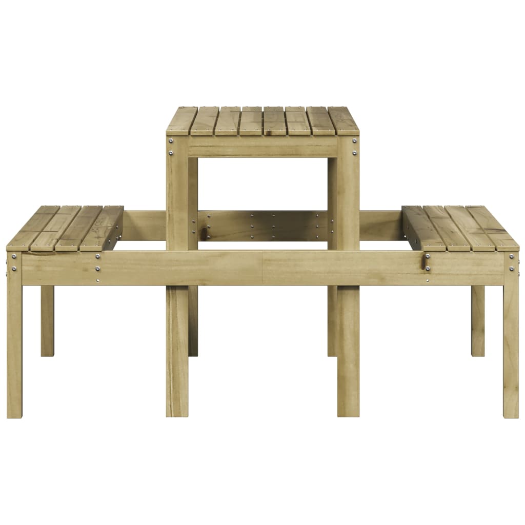 Stol za piknik 110 x 134 x 75 cm od impregnirane borovine
