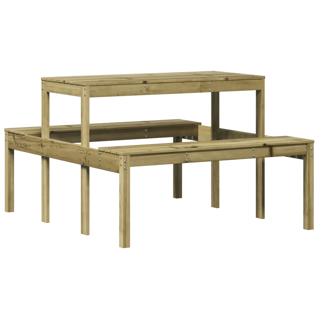 Stol za piknik 110 x 134 x 75 cm od impregnirane borovine