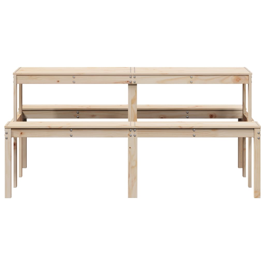 Stol za piknik 160 x 134 x 75 cm od masivne borovine