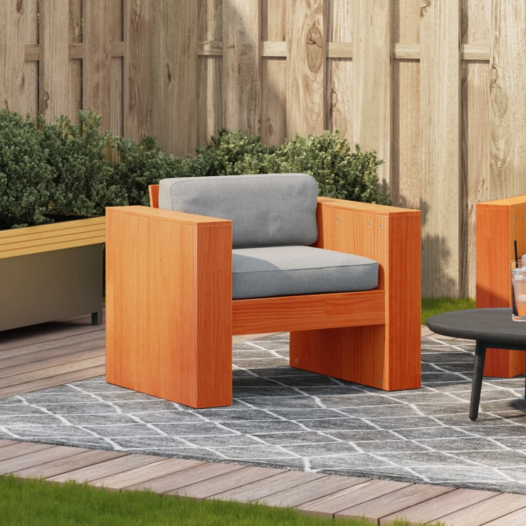 Vrtna sofa voštano smeđa 79 x 60 x 62 cm od masivne borovine