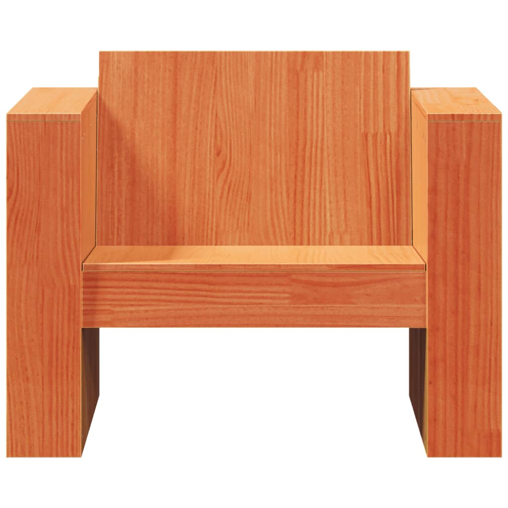Vrtna sofa voštano smeđa 79 x 60 x 62 cm od masivne borovine