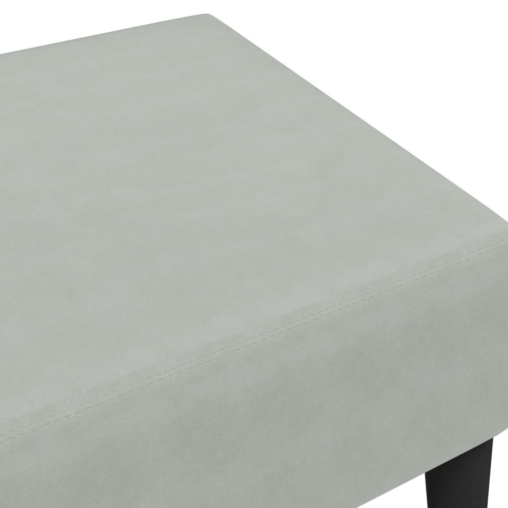 Tabure svjetlosivi 77x55x31 cm baršunasti