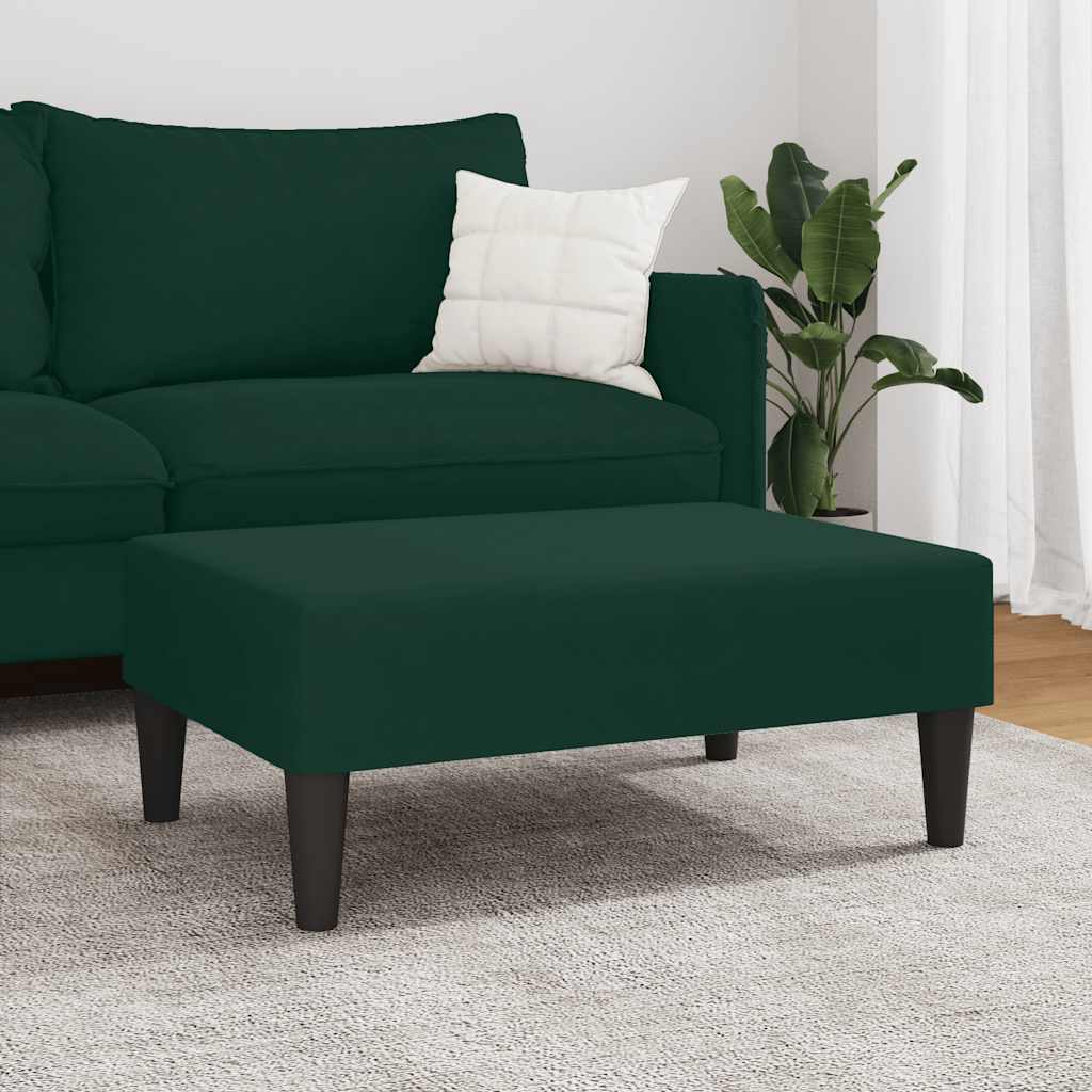 Tabure tamnozeleni 77x55x31 cm baršunasti