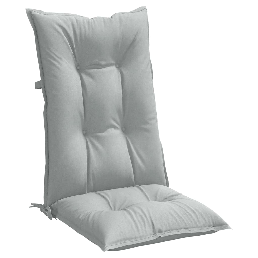 Jastuci za stolice 6 kom svjetlosivi 120x50x7 cm od tkanine