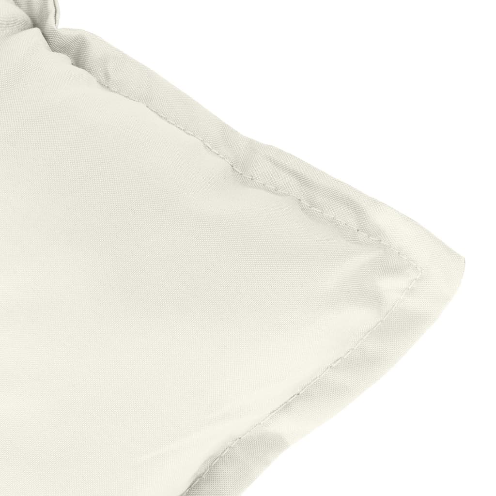 Jastuci za stolice 6 kom prošarano krem 120x50x7cm tkanina