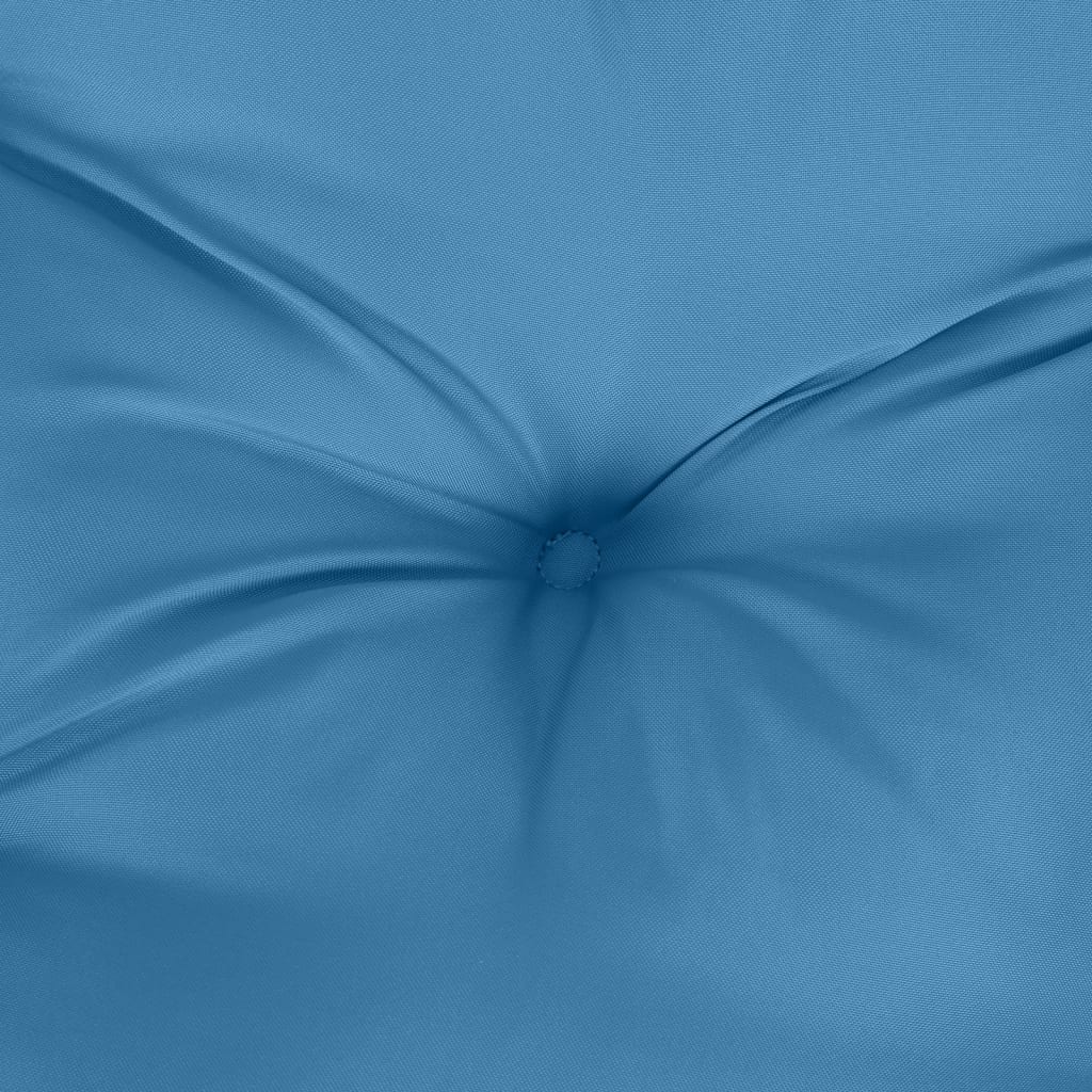 Jastuci za stolice 6 kom prošarano plavi 120x50x7 cm od tkanine