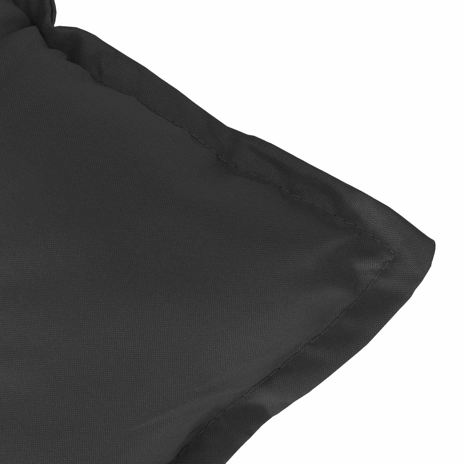 Set Jastučića za Stolicu s Visokim Naslonom 2 pcs Melange Crna