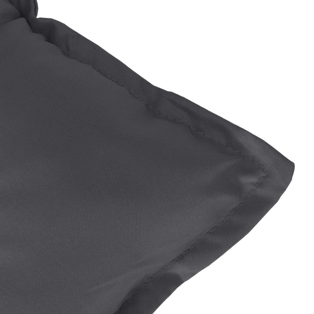 Jastuci za stolice 4 kom prošarano antracit 100x50x7 cm tkanina