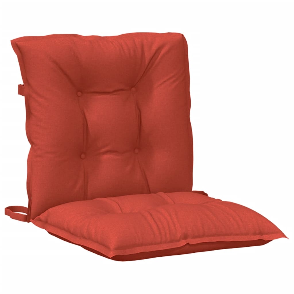 Jastuci za stolice 4 kom prošarano crvena 100x50x7 cm tkanina