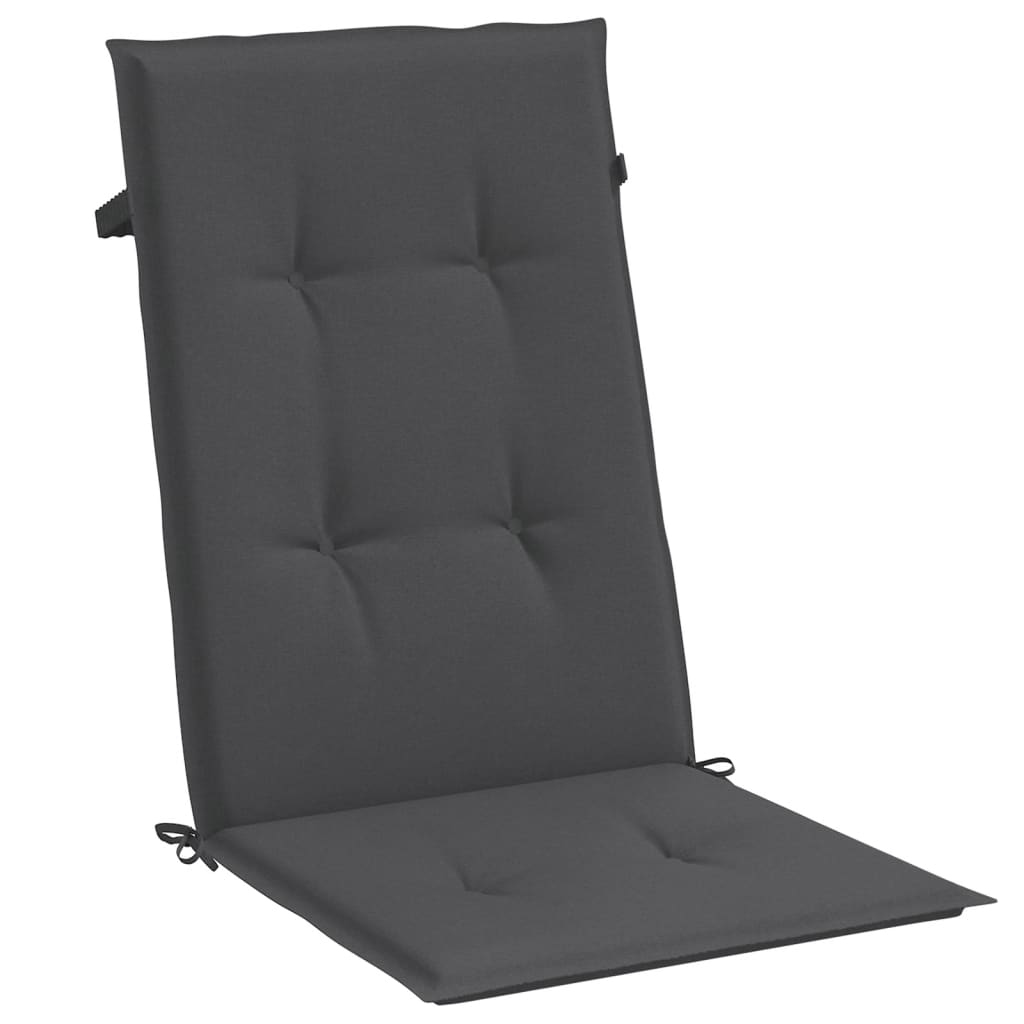 Jastuci za stolice 2 kom prošarano antracit 120x50x4cm tkanina