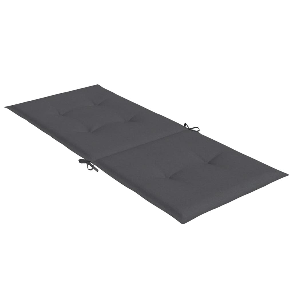 Jastuci za stolice 2 kom prošarano antracit 120x50x4cm tkanina