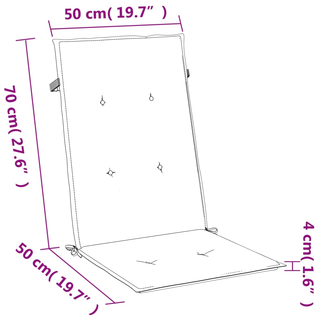 Jastuci za stolice 6 kom svjetlosivi 120 x 50 x 4 cm od tkanine