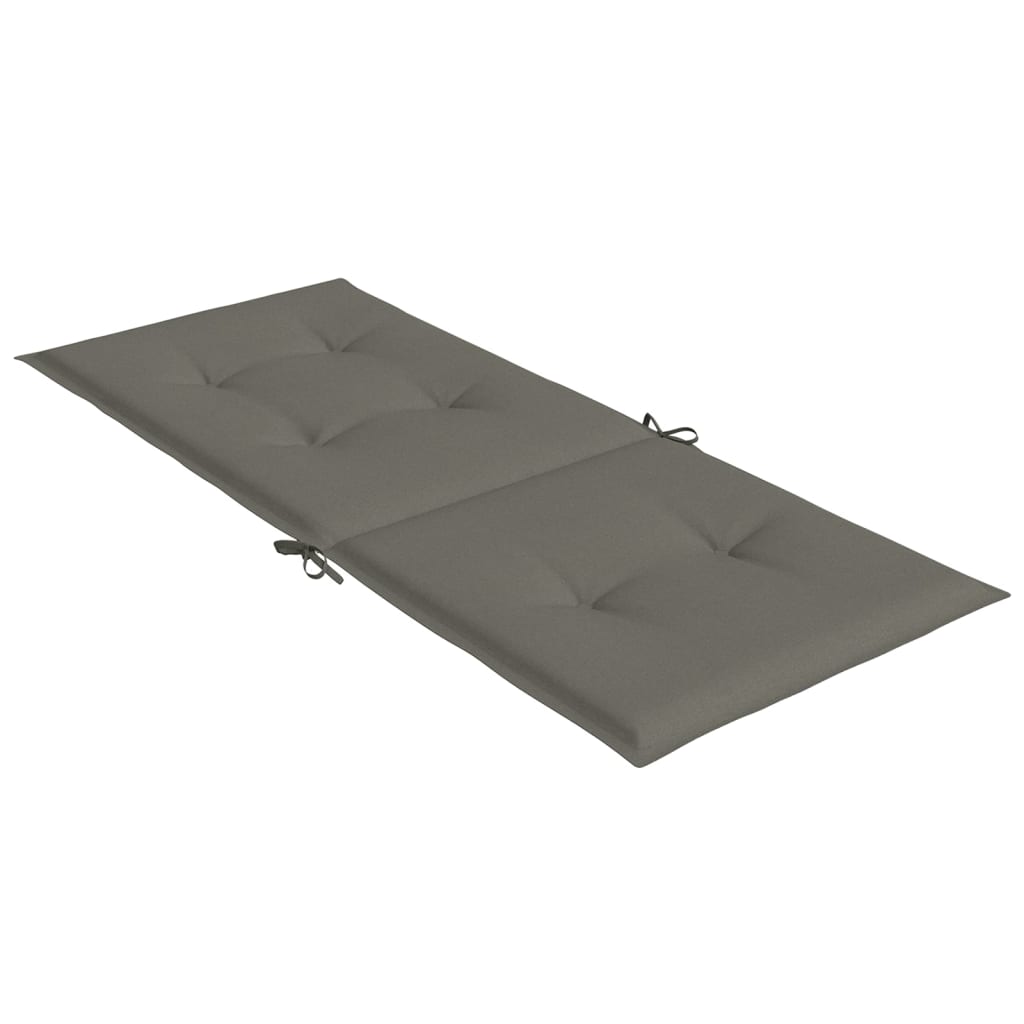 Jastuci za stolice 4 kom tamnosivi 120 x 50 x 4 cm od tkanine
