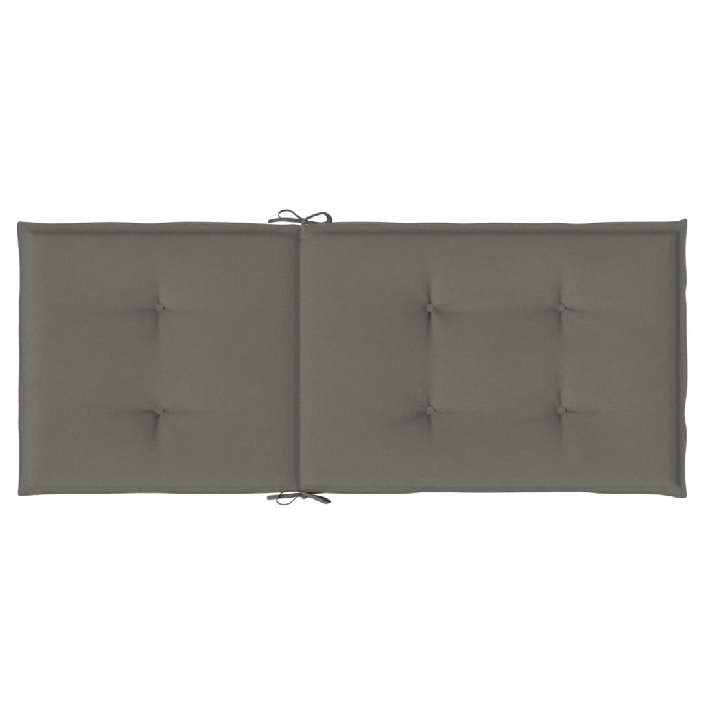 Jastuci za stolice 4 kom tamnosivi 120 x 50 x 4 cm od tkanine