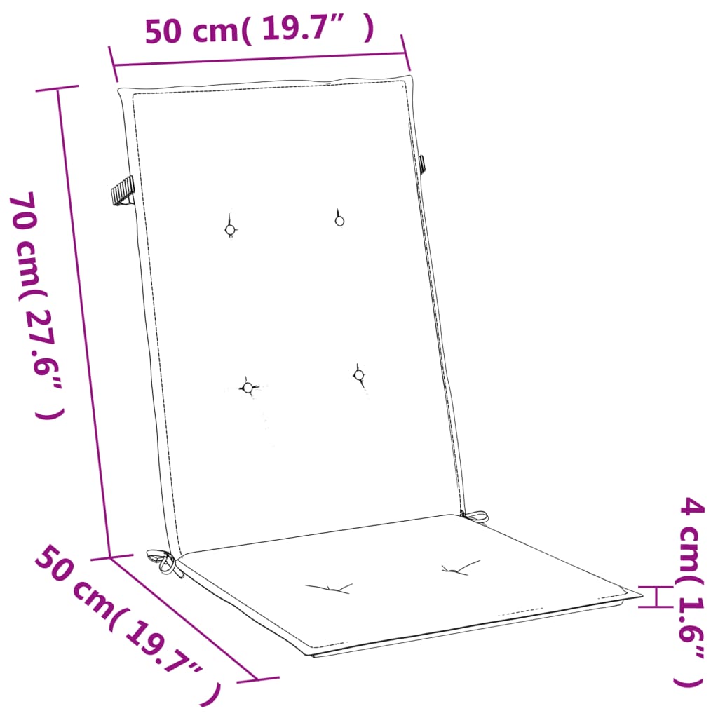 Jastuci za stolice 6 kom prošarano bež 120x50x4 cm od tkanine