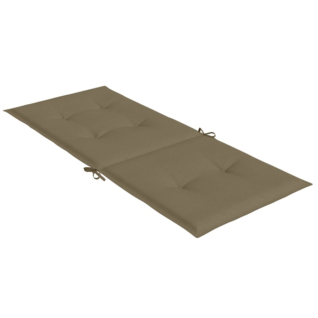 Jastuci za stolice 2 kom prošarano smeđesivi 120x50x4cm tkanina