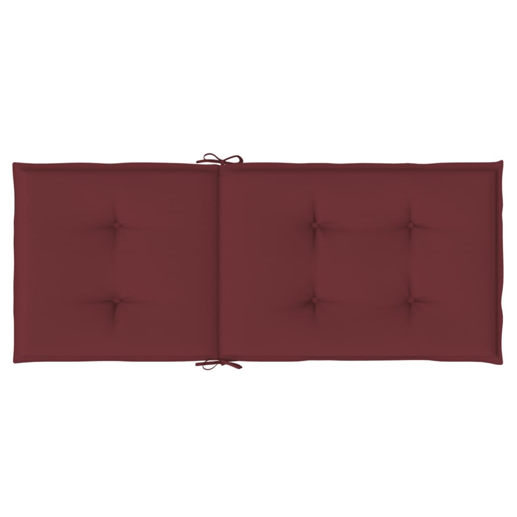 Jastuci za stolice 4 kom prošarano boja vina 120x50x4cm tkanina