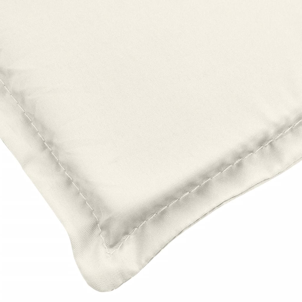 Jastuci za stolice 6 kom prošarano krem 100x50x4 cm tkanina