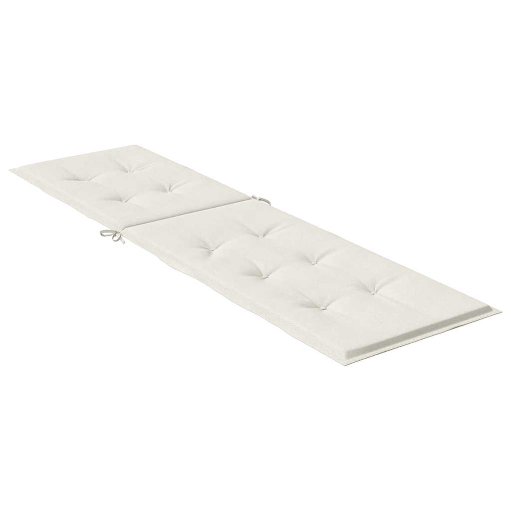 Jastuk za ležaljku prošarani krem (75+105) x 50 x 4 cm tkanina