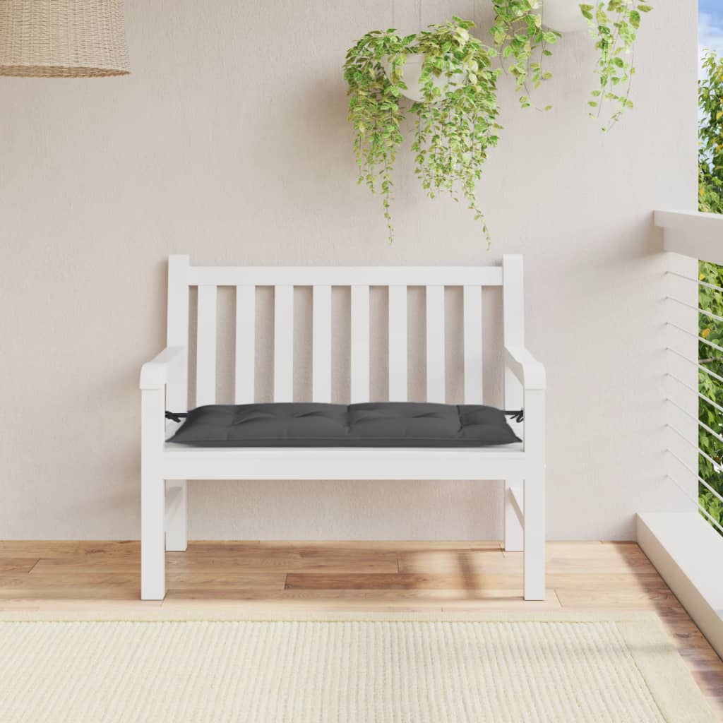 Jastuci za vrtnu klupu prošarano antracit 100x50x7 cm tkanina