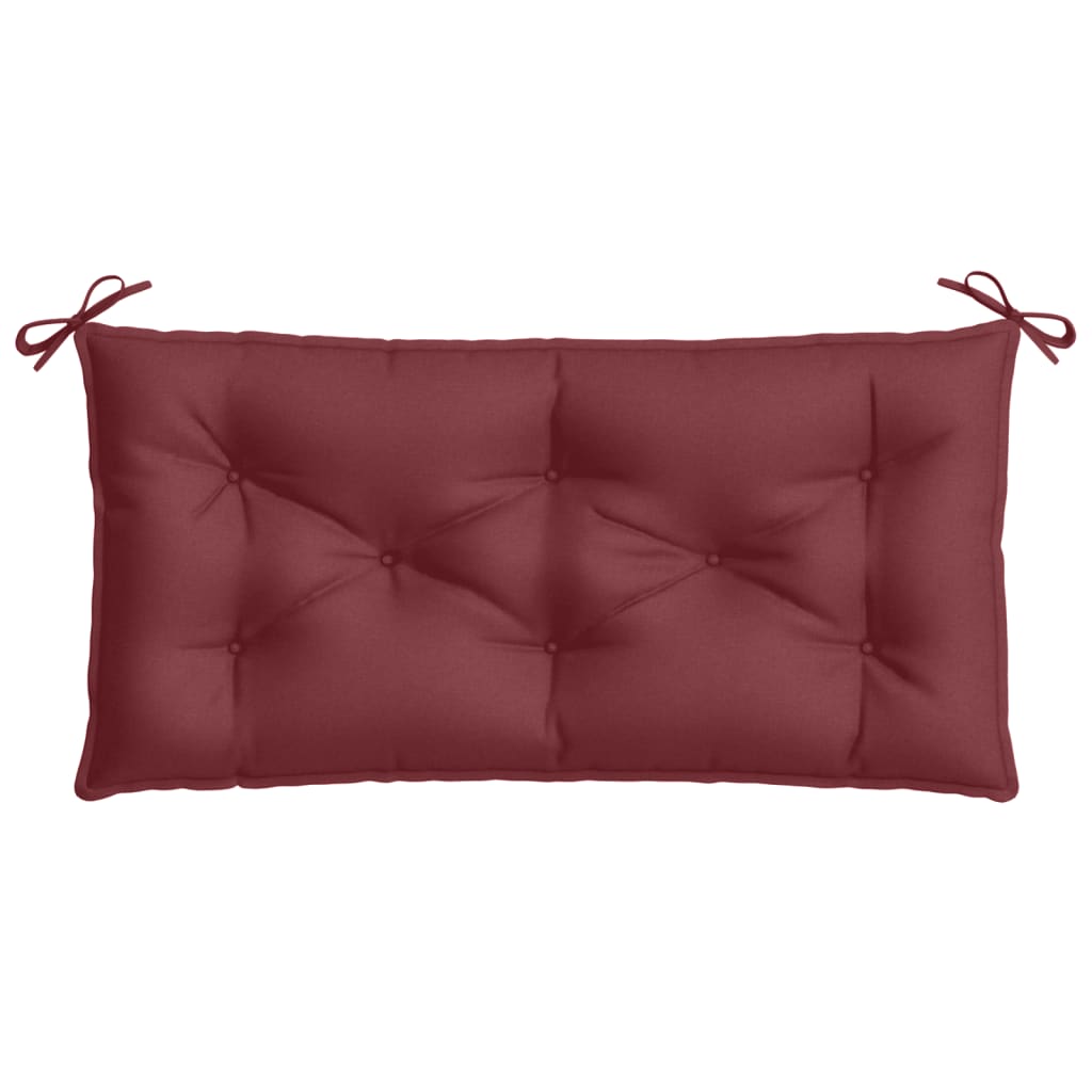 Jastuk za vrtnu klupu prošarano crvena vina 100x50x7cm tkanina