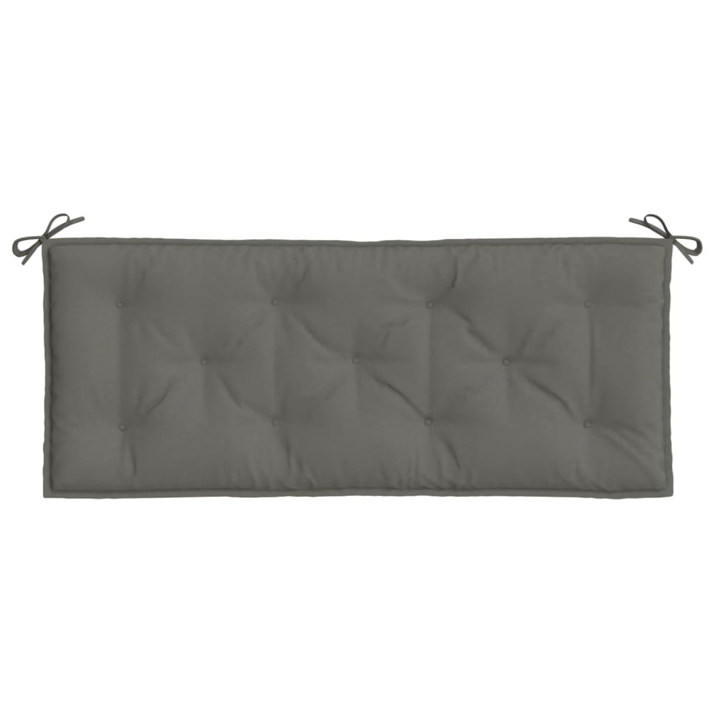 Jastuk za vrtnu klupu prošarano tamnosivi 120x50x7 cm tkanina